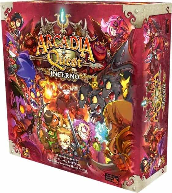Arcadia Quest: Inferno has made it into our top 10 RPG board games list due to fun and simple game play that many people will enjoy.
